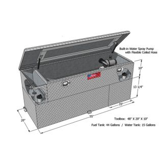 RDS Manufacturing Fuel and Water Combination Tank — 44-Gallon Fuel and 15-Gallon Water  Auxiliary Transfer Tanks
