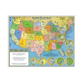 2003 CodeTracker Area Code Map area codes for the US, Canada and parts of the Caribbean Office TimeSavers 9781930242173 Books
