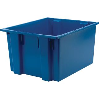 Quantum Storage Stack and Nest Tote Bin — 23 1/2in. x 19 1/2in. x 13in. Size, Carton of 3  Totes