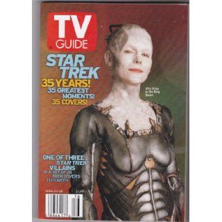 TV Guide April 20 26, 2002 Star Trek's Alice Krige as the Borg Queen Cover (Vol 50 #19 Issue 2560) TV Guide Books