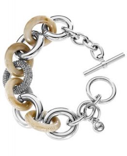 Michael Kors Horn and Glass Toggle Bracelet   Fashion Jewelry   Jewelry & Watches