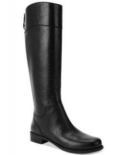Nine West Counter Zip Back Wide Calf Riding Boots   Shoes