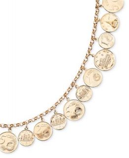 14k Gold over Sterling Silver Bracelet, European Coin Charm Bracelet   Bracelets   Jewelry & Watches