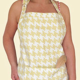 hounds tooth design apron by the shed inc