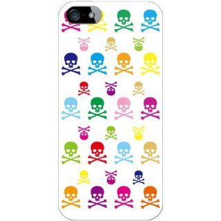 SECOND SKIN Skull monogram 2 Multi (Clear) design by ROTM  iPhone 5 Case  ( Japanese Import ) AAPIP5 PCCL 202 Y006 Cell Phones & Accessories
