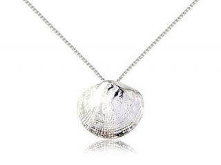 sterling silver clam shell pendant by argent of london