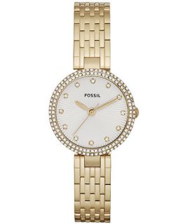 Fossil Womens Olive Gold Tone Stainless Steel Bracelet Watch 28mm ES3346   Watches   Jewelry & Watches