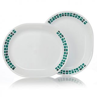 Corelle® for Joy Precious Colours Set of Two 12" Oval Serving Platters