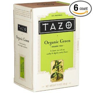 Tazo Chun Mee Green Tea, 20 Count Tea Bags (Pack of 6)  Tazo Organic Green Tea  Grocery & Gourmet Food