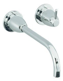KOHLER K T199 CP Falling Water Wall Mount Lavatory Faucet Trim, Polished Chrome   Touch On Bathroom Sink Faucets  