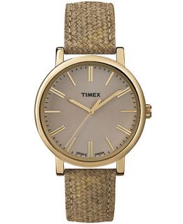 Timex Watch, Womens Premium Originals Taupe Leather Strap 38mm T2P173AB   Watches   Jewelry & Watches