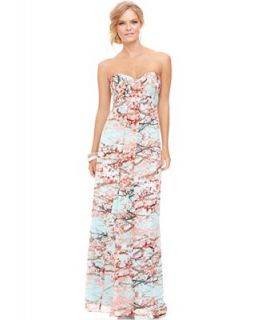 Jessica Simpson Dress, Strapless Printed Sweetheart Gown   Dresses   Women