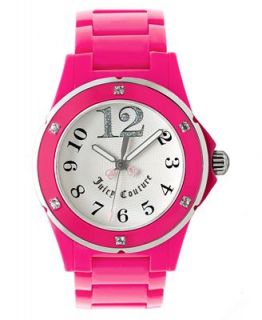 Juicy Couture Watch, Womens Hot Pink Plastic Bracelet 1900580   Watches   Jewelry & Watches