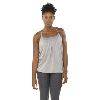 C9 by Champion Womens Racer Tank With Inner Bra   Heather Grey XS