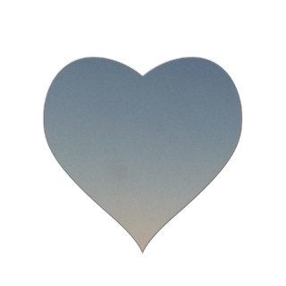 sunset moon heart sticker