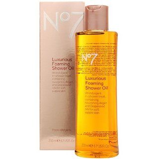 Boots No7 Luxurious Foaming Shower Oil 5.7 oz  Skin Care Products  Beauty