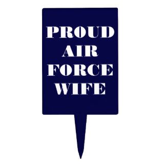 Cake Topper Proud Air Force Wife