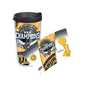 San Antonio Spurs Tervis Tumbler 2014 NBA Champ 16oz. Wrap Tumbler with Lid