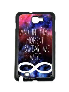 Hipster Quote   And In That Moment I Swear We Were Infinite Nebula Space Galaxy Samsung Galaxy Note 2 Note II N7100 Case   For Samsung Galaxy Note 2 Note II N7100 Cell Phones & Accessories