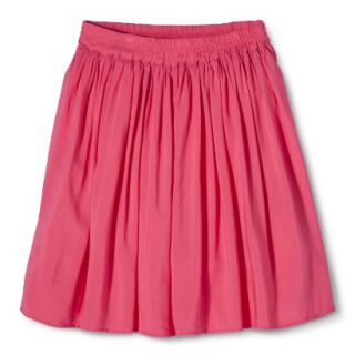 Mossimo Supply Co. Juniors Pleated Skirt   Fuchsia S(3 5)