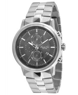Kenneth Cole New York Watch, Mens Chronograph Stainless Steel Bracelet 46mm KC9225   Watches   Jewelry & Watches
