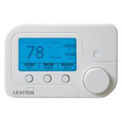 Leviton RC1000WH Omnistat2 SingleStage amp; Heat Pump Thermostat White
