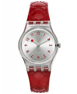 Swatch Watch, Womens Swiss Strawberry Jam Red Patent Leather Strap 25mm LK243   Watches   Jewelry & Watches