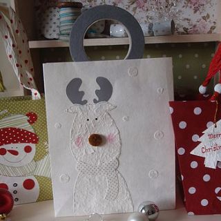hand made xmas gift bags by two little birdies