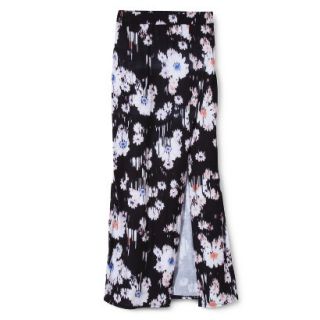 Mossimo Supply Co. Juniors Maxi Skirt with Slit   Broken Floral XS(1)