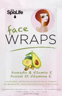 Spa life Facial, Avocado, 0.81 Ounce  Facial Cleansing Cloths And Towelettes  Beauty