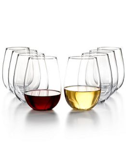 The Cellar Glassware, Set of 8 Premium Stemless Wine Glasses  