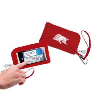 NCAA Licensed Cell Phone Touchscreen ID Wristlet Carrying Case   ARKANSAS Cell Phones & Accessories