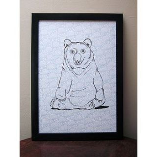 mr brown bear limited edition print by martha and hepsie
