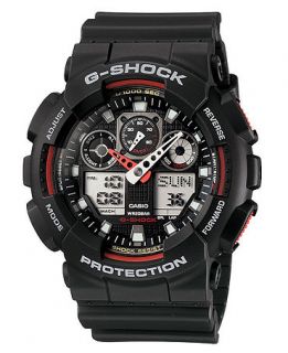 G Shock Mens Analog Digital Black Resin Strap Watch GA100 1A4   Watches   Jewelry & Watches
