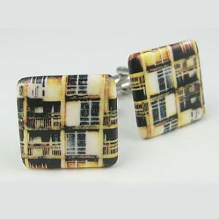 iconic sheffield cufflinks by allison wiffen ceramics