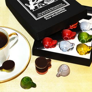 tea and coffee chocolate caramels by demarquette fine chocolates