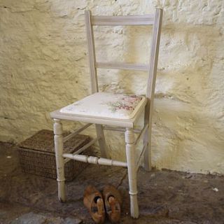 edwardian floral bedroom chair by katie bonas