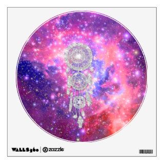 Galaxy Nebula Glitter dreamcatcher Pink Space Room Graphic