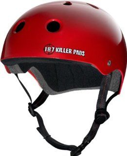 187 Pro Helmet Medium Red Skate Helmets  Skate And Skateboarding Helmets  Sports & Outdoors