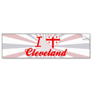 I Love Cleveland, Georgia Bumper Sticker
