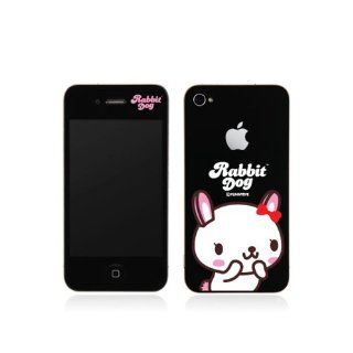 Design Film Pandadog Series iPhone 4/4S Premium Anti Finger Print Rabbit Dog Themed Printed Protect Film (Fits AT&T and Verizon), Pack 2 Cell Phones & Accessories
