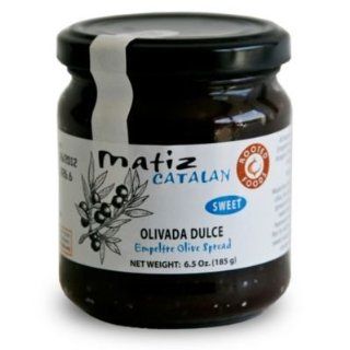 Matiz Olivada Dulce   Sweet Black Empeltre Olive Spread (6.5 oz/185 g)  Tapenades  Grocery & Gourmet Food
