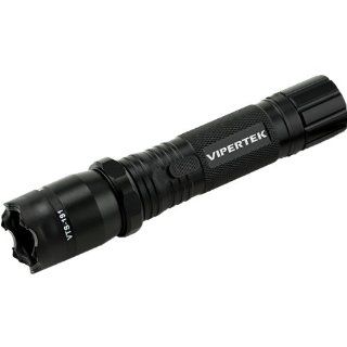 VIPERTEK VTS 191   25, 000, 000 V Heavy Duty Stun Gun   Rechargeable with LED Tactical Flashlight (Black)  Sports & Outdoors