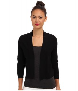 Jones New York 3/4 Sleeve Cardigan Womens Sweater (Black)