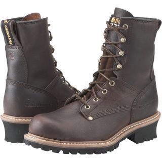Carolina Logger Boot — 8in., Size 8 1/2, Brown, Model# 821  Work Boots