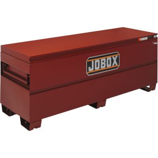 Jobox 72in. Heavy-Duty Steel Chest — Site-Vault Security System, 23.2 Cu. Ft., 72in.W x 24in.D x 27 3/4in.H, Model# 1-655990  Jobsite Boxes