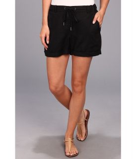 TWO by Vince Camuto Linen Drawstring Short Womens Shorts (Black)