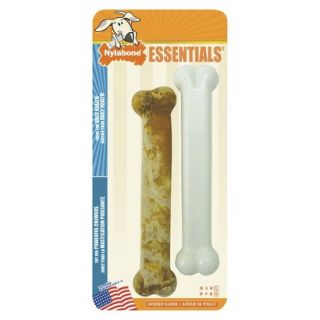 Edible and Durable Nylabone Giant Chew 2pk Chicken and Roast Beef
