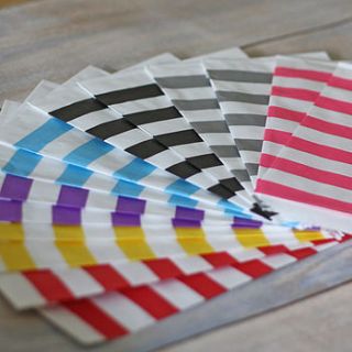 30 paper flag straw stickers by the wedding of my dreams
