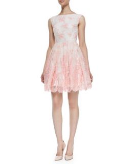 Womens Fila Lace Overlay Sleeveless Dress, Pink Icing   Alice + Olivia